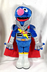 RETIRED HASBRO 2011 SESAME STREET TALKING FLYING SUPER GROVER WORKS
