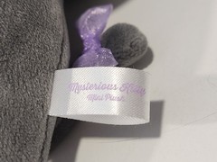 Fukuya Mysterious Kitty Standing Black Grey Cat Plush Stuffed Animal Kawaii Soft