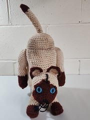 Siamese Cat Crochet Kitty Fits Over Large Yankee Candle Jars Nicely Pet Love