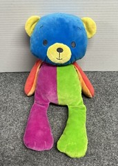 Baby Gund Popsicle Bear 13″ Plush Color Block Stuffed Animal Blue Green Purple