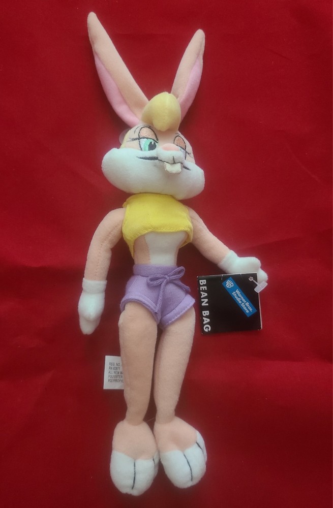 1999 Lola Bunny Warner Brothers Bean Bag Plush – NEW with TAGS