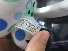 Garfield blue green and white bubble pattern toy factory