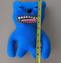 Rare Fuggler Sir Belch Blue Felt 10” Plush Doll Funny Ugly Monster Spin Master