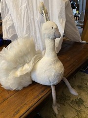 Jellycat Large Lola Wingaling White Peacock Retired JCINC3637