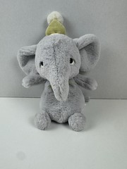Retired Jellycat Jollipop Grey Elephant With Party Hat