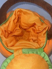 Stuffed Plush Pumpkin Baby Basket by Joyin Pumpkin Only Zipper Closure