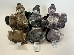 1, 2 & 5 In Collection #4 * 3 Hush Puppies Basset Hound 6” Velvet Beanbag Plush