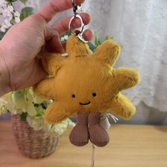 Jellycat Amuseables Sun Plush Keychain – Cute Sunflower Bag Charm Doll NWT