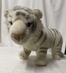 White Baby Siberian Tiger Plush Kids Realistic Stuffed Animal Large 27”