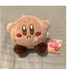 Kirby Beige/Brown Small Plush Stuffed Animal 6-14in Washable Reversible Scented