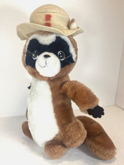 Vintage 1977 Ranger Rick Raccoon Plush 14” R. Dakin National Wildlife Federation