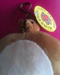 Tiny Headed Kingdom PIP brown bear plush 6.75” toy teddy Go! Games w clip NEW