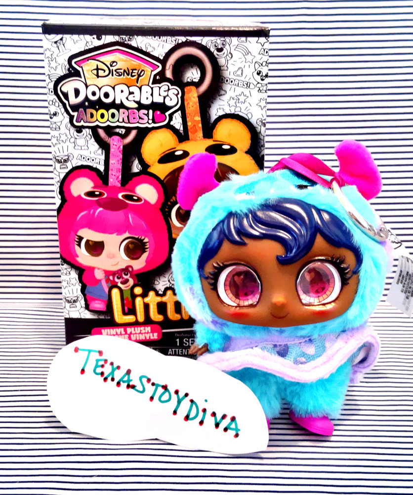 Disney Doorables Adoorbs! Littlz Vinyl Plush Keychain Breanna Sulley –READ–