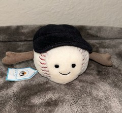 Jellycat Amuseables Sports Baseball Plush Stuffed Toy 4”
