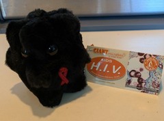 Plush AIDS H.I.V. Giant Microbes human immunodeficiency virus