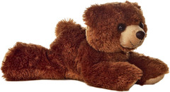 Mini Flopsie Barnsworth Bear Plush, Fluffy 8-Inch Toy for Children and Adults