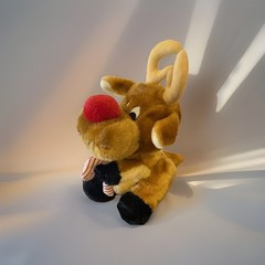 Vintage House of Lloyd Plush Christmas Rudolph Reindeer Stuffed Animal