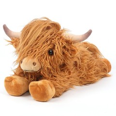 uoozii 20″ | 4 Pounds Highland Cow Weighted Stuffed Animals with Unscented Mi…