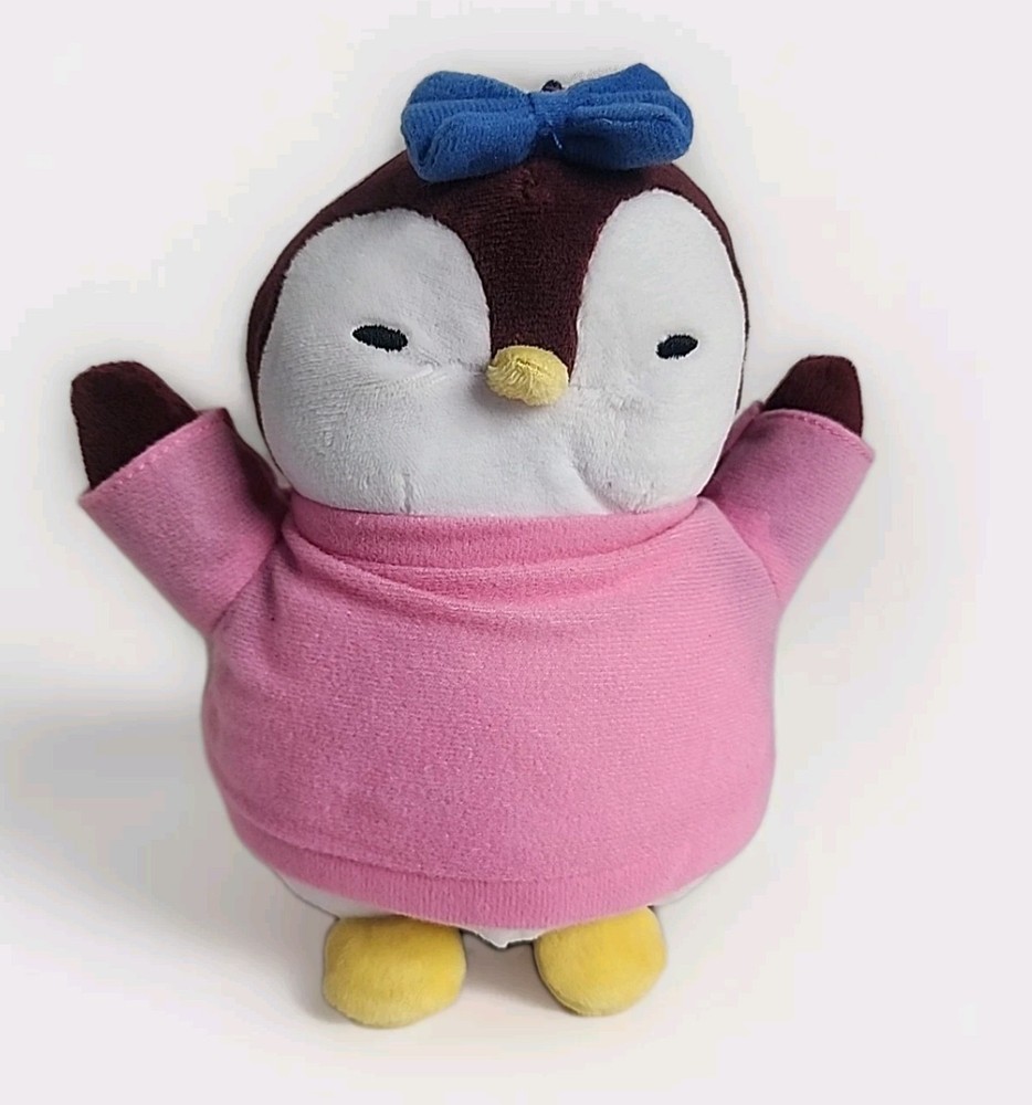 Pudgy Penguins Bow Sweater Penguin Plush Buddy Collectible Stuffed Animal (T126)