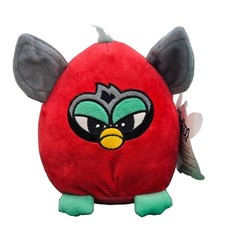 8″ Furby Red Plush Toy Factory 2015 Angry Face Stuffed Animal Toy Tags