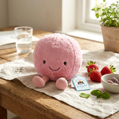 Jellycat Amuseables Mia Macaron Pink Plush Soft Toy Doll – NWT