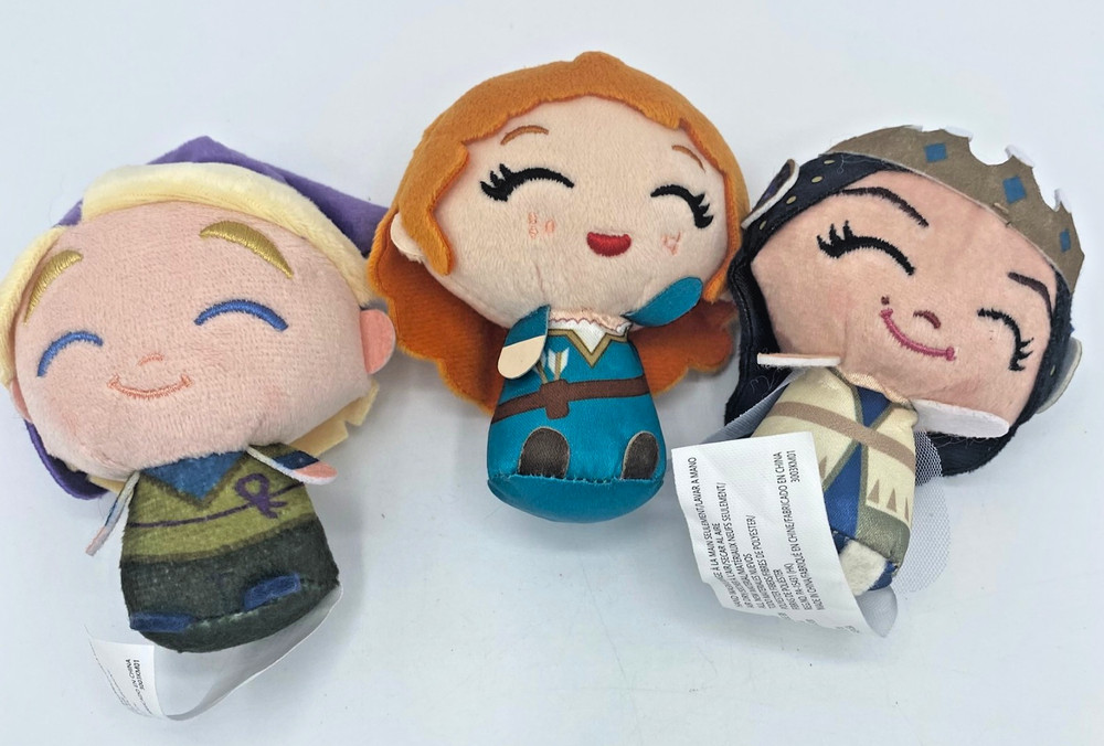 Disney Wish & Brave Plush Lot Simon Queen Amaya Merida Mini Stuffed Plush Toys