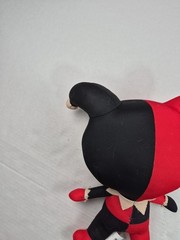 DC Super Friends Big Head Harley Quinn 12″ Plush Jester Toy Comics WB Red Black
