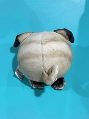 Kipp Brothers Fuzzy Tizzy Head Pug. Plush Stuffed And Squishy Animal Toy