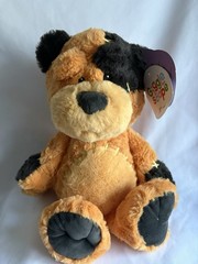 Gigglescape Orange And Black Frankenbear 15-Inches Plush Stuffed Toy For Kids