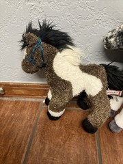 Douglas Cuddle Toy Horse Lot of 5 Blush Ponies Black/White/Brown/Gray