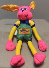 Vintage Funnoodle Bendoodles Ben D Bunny Rabbitt Bunny Neon Easter RARE