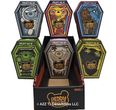 Deddy Bears 4.5in Mini Plush Coffin NEW SET License 2 Play Series 2 with display