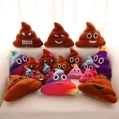 Cartoon Poop Plush Toy Cute Funny Emoji Poo Cushion Pillow