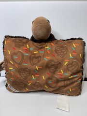 Pillow Pets Moose Plush Folding Pillow Brown Stuffed Animal 18” Chocolate Donut