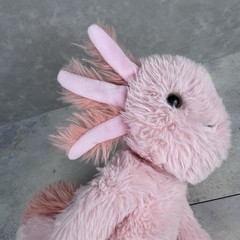 Vermont Teddy Bear Company 15″ Buddy Axoloti Plush Gills Pink Tail Soft