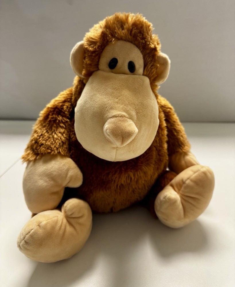 G By Gund Plush BIG BELLEE MONKEY Brown Gorilla 17″ Stuffed Animal Plush Soft