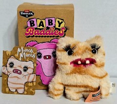 Fuggler Baby Baddies Plush Bag Clip Charm Keychain Munch Munch W/Lashes