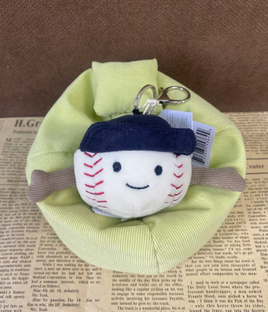 SALE Amuseables Baseball Plush Bag Charm Keychain Christmas Gift Jellycat – NWT