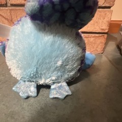 Ty Beanie Boos Owl Plush Big Eyes Purple Blue White Small 6-14 in