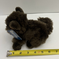 Plushland Cat Plush 6″ Kitty Kitten Brown 2000 Stuffed Toy Cystic Fibrosis Tag