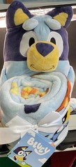 BLUEY HUGGER SET BLANKET (48”x 58”) AND PLUSH STUFF ANIMAL NEW