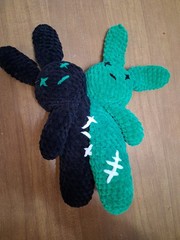Gothic Stitched Rabbit Plush | Horror Easter Bunny