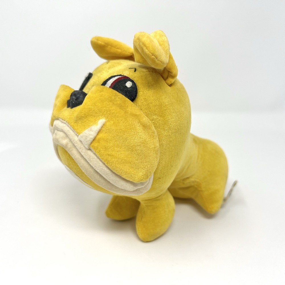 Vintage Plush Kamar 1967 Bulldog Cartoon Dog Stuffed Animal Japan