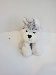 Ganz Webkinz HM120 Gray & White Husky 7″ Plush Stuffed Animal No Code