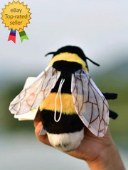 Soft Insect Plush Toy Stuffed Bee Animal Doll,Cute Honeybee Plush Doll 17Cm (Bee