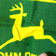 John Deere Bandana Nothing Runs Like A Deere Tractors 20.5″ x 20.5″ flaw