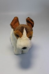 Vintage Aux Nations Plush Tricolor Fox Terrier Stuffed Dog 10″ Tall Puppy France