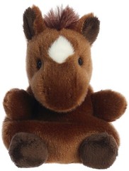 Aurora – Palm Pals – 5″ Truffle Brown Horse Adorable Stuffed Animal