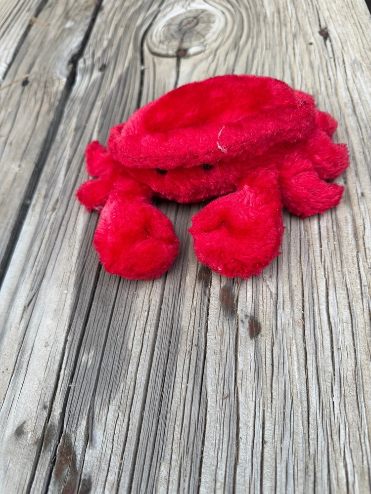 Red Crab Aurora World Plush Floppy Plush Small Stuffed Animal Sea Creature