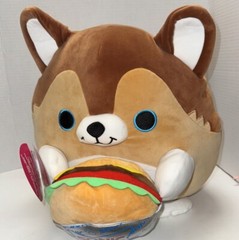 RARE Snackles Series 2 Super-Sized 14″ Lucas Sonic Burger Plush Zuru NEW